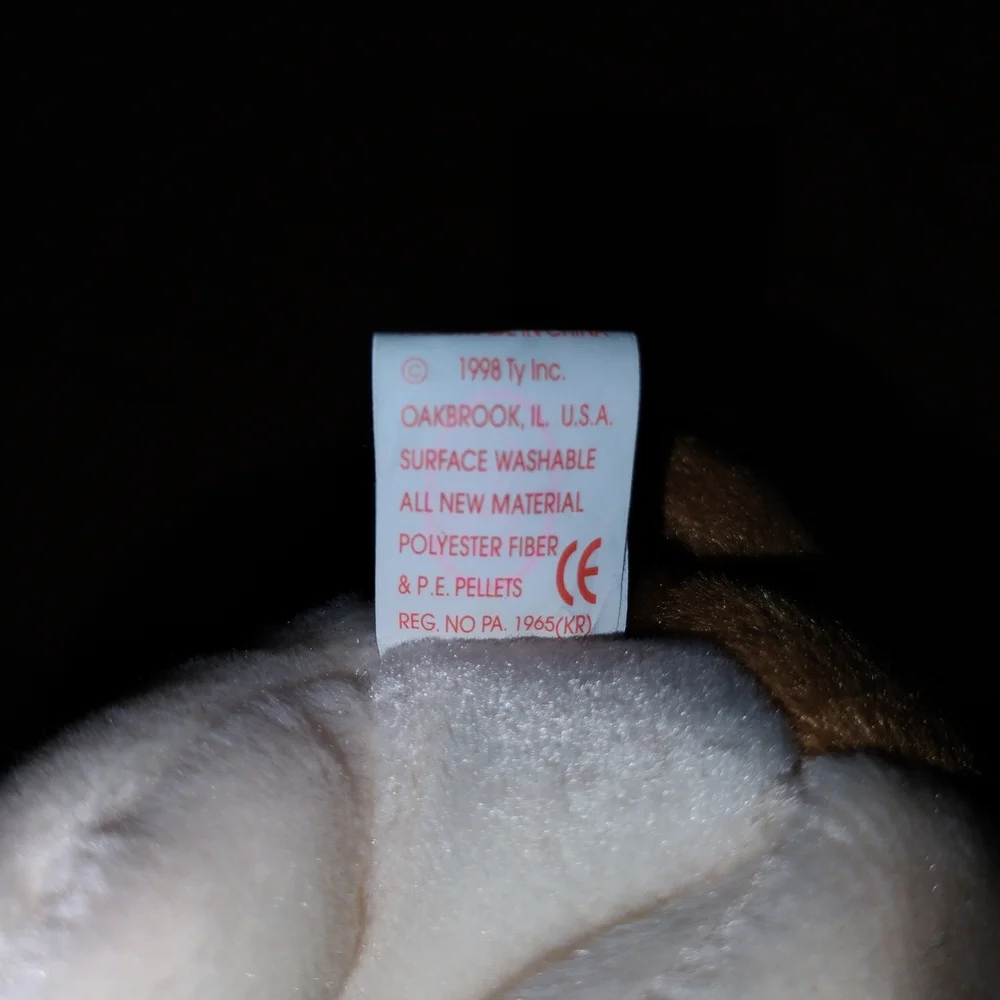 Ty Brown and Cream Dog Toy